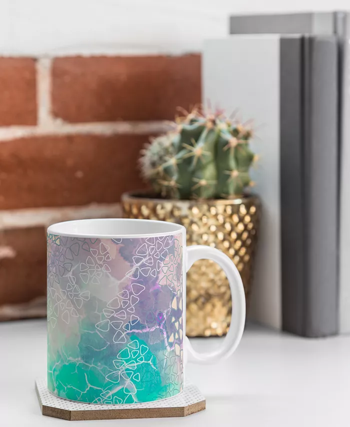 Deny Designs Marta Barragan Camarasa Abstract Triangles Coffee Mug