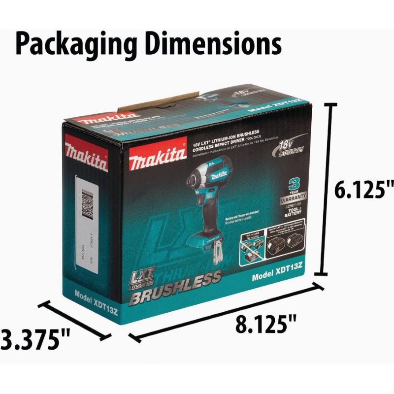 Makita 18V Brushless Hex Cordless Impact Driver