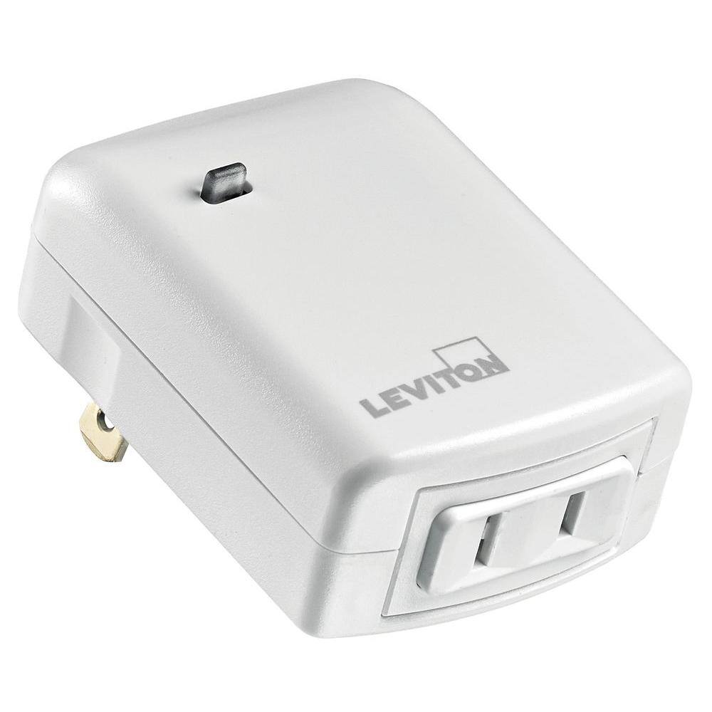 Leviton Decora Smart Plug-In Dimmer with Z-Wave Technology White DZPD3-2BW