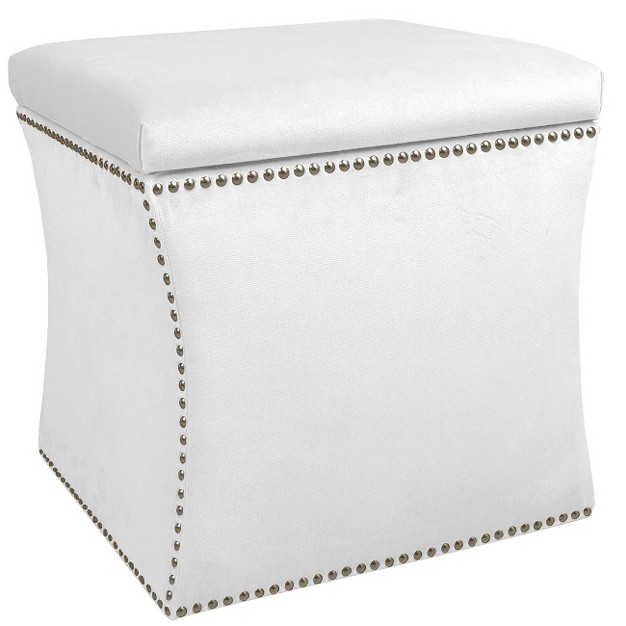 Skyline Furniture Nail Button Storage Ottoman