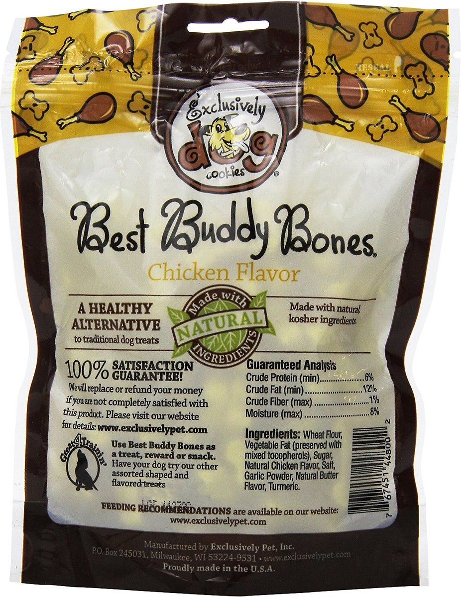 Exclusively Dog Best Buddy Bones Chicken Flavor Dog Treats