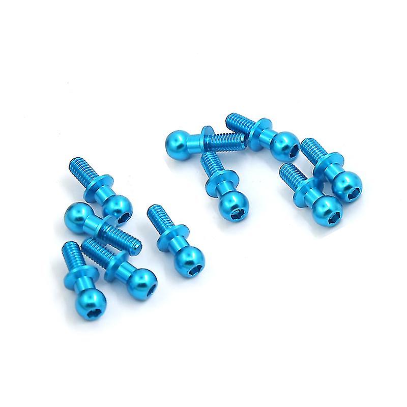 10pcs M3 Metal Hex Ball Head Screws For Tt01 Tt02 Sakura D5 1/10 Rc Drift Car Spare Parts Universal