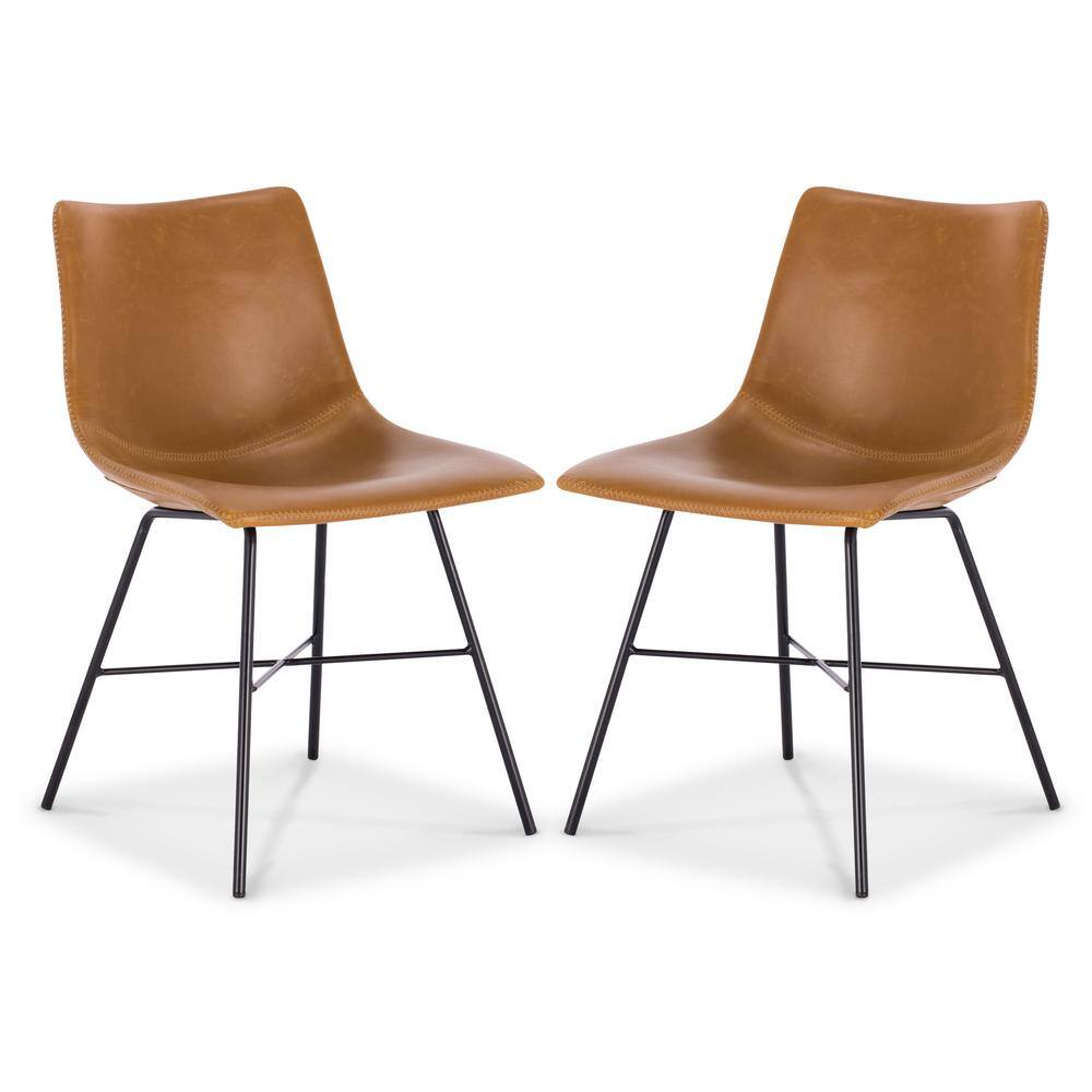 Poly and Bark Tan Paxton Dining Chair (Set of 2) HD-C457-03-X2