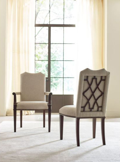 Kincaid Hadleigh Upholstered Arm Chairs  Set of 2 607 623   Traditional   Dining Chairs   by Emma Mason  Houzz
