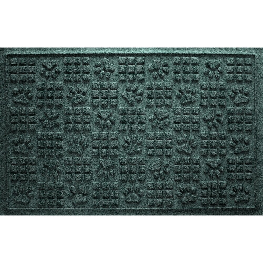 Aqua Shield Dog Paw Squares 2x3 foot PET Fiber Doormat