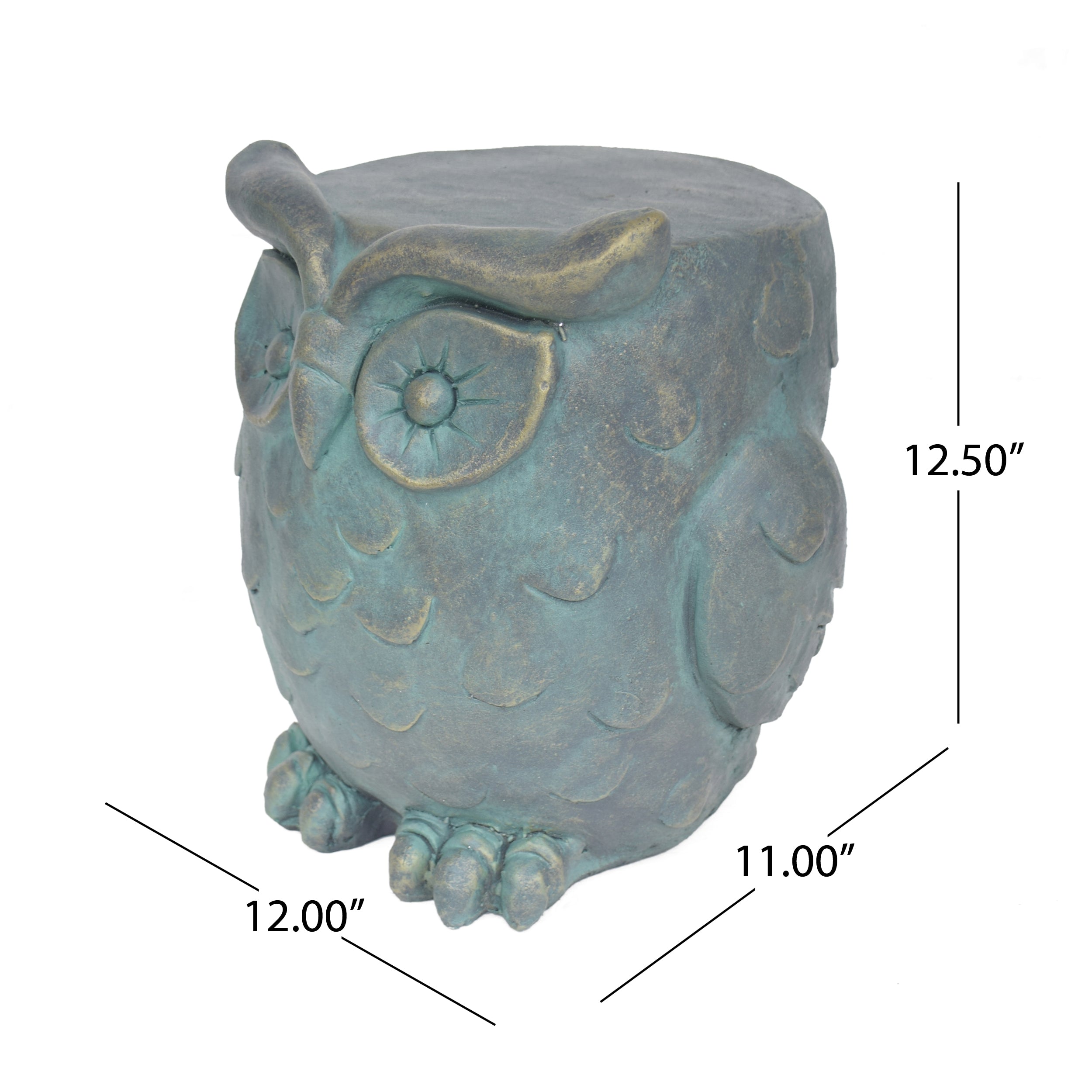 Brock Owl Garden Stool