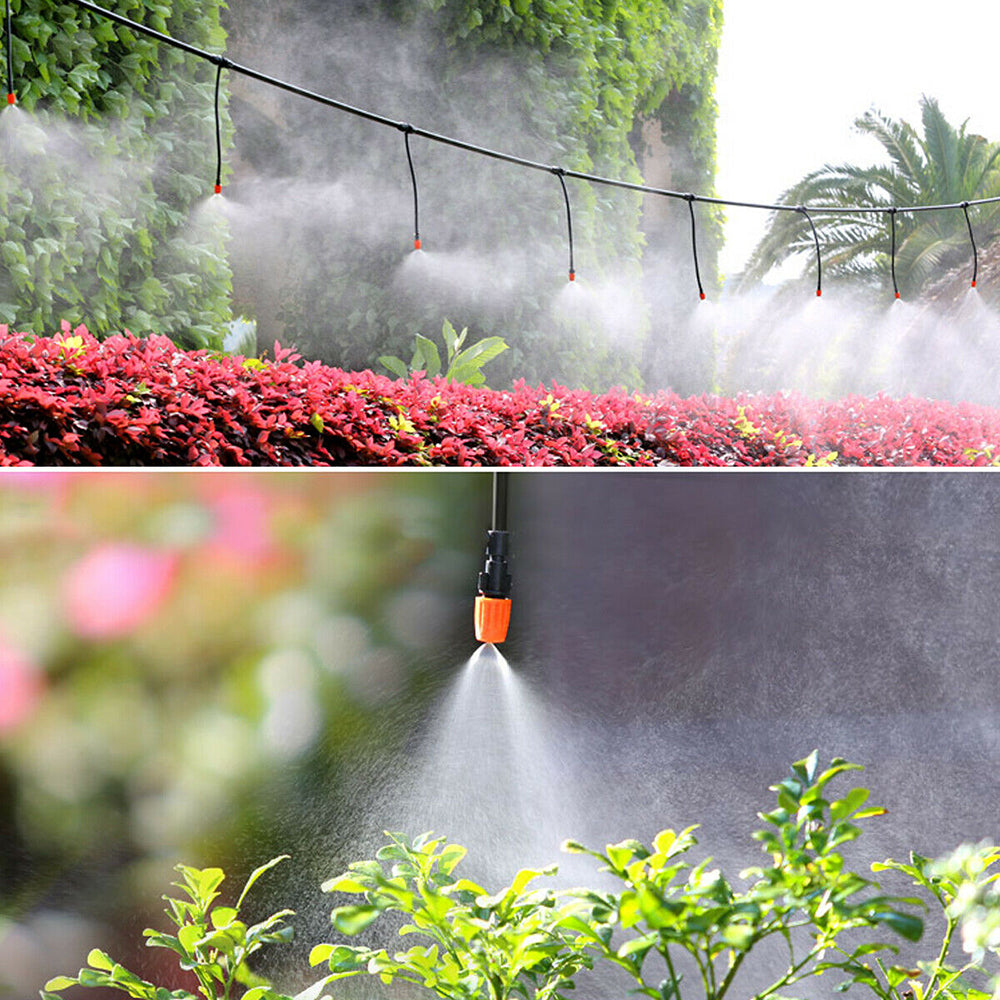 Suzicca Garden Patio Water Mister Air Misting Cooling Micro Irrigation System Sprinkler 16 ft