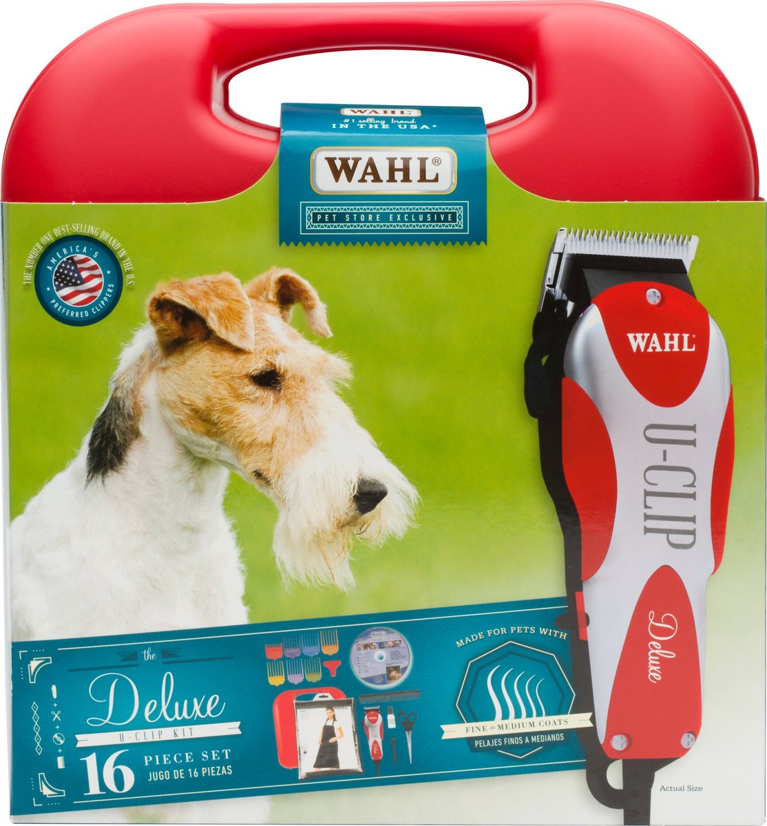 Wahl Deluxe U-Clip Dog and Cat Clipper Kit