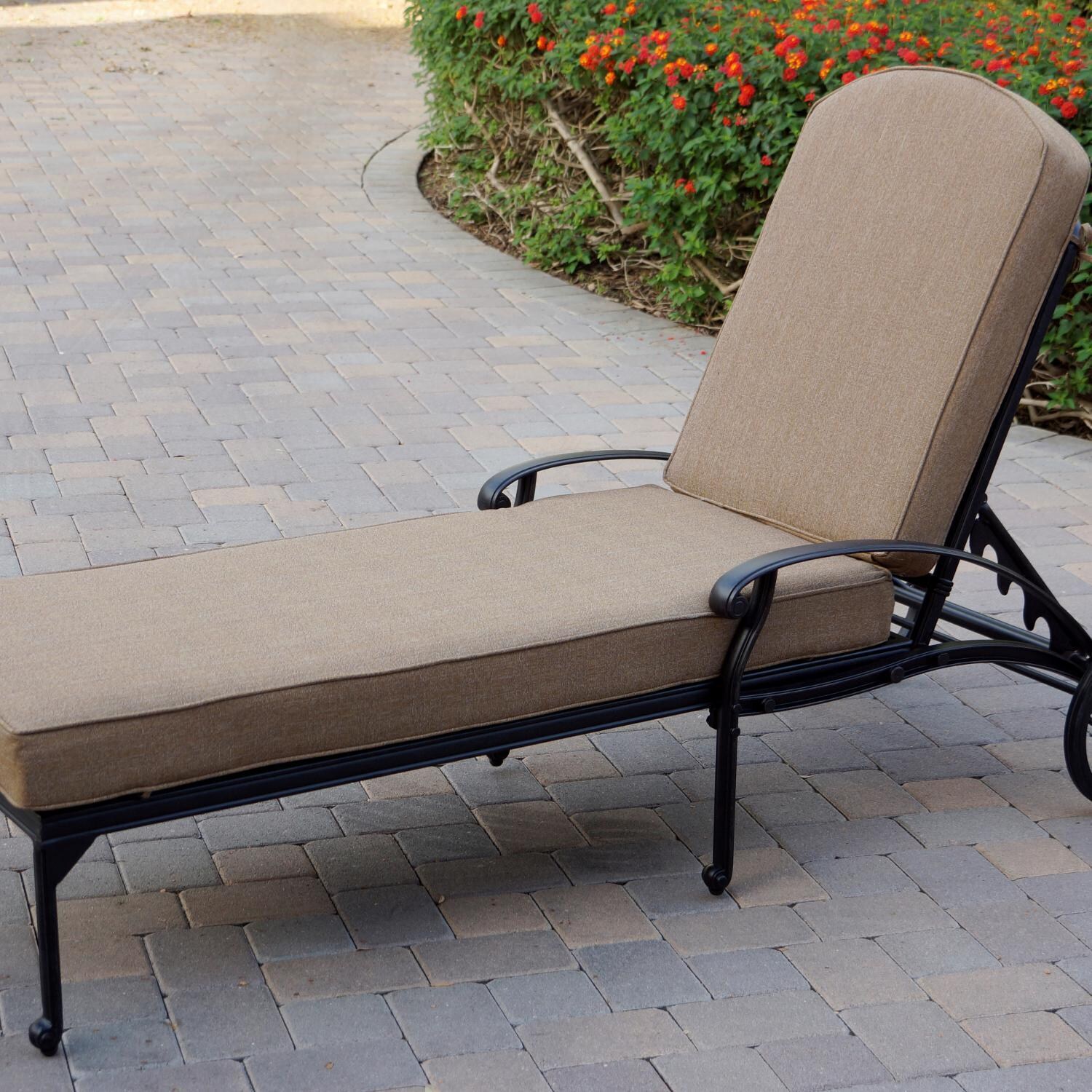 Darlee Elisabeth Cast Aluminum Patio Chaise Lounge