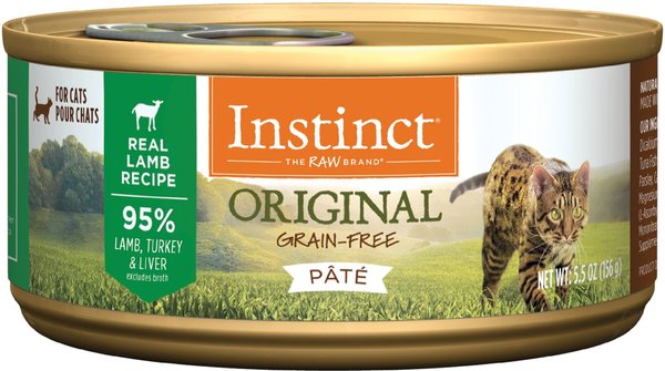 Instinct Original Grain-Free Pate Real Lamb Recipe Canned Cat Food