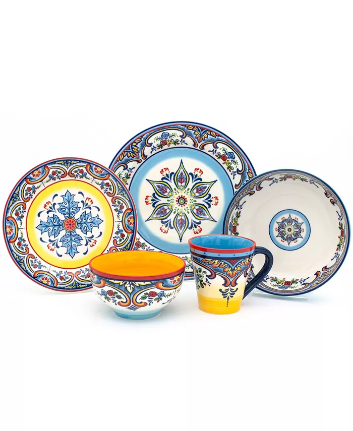 Euro Ceramica Zanzibar 20 Piece Stoneware Dinnerware Set