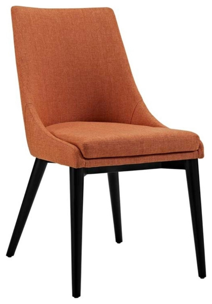 Viscount Fabric Dining Chair Orange   Dining Chairs   by Dot  ampBo  Houzz