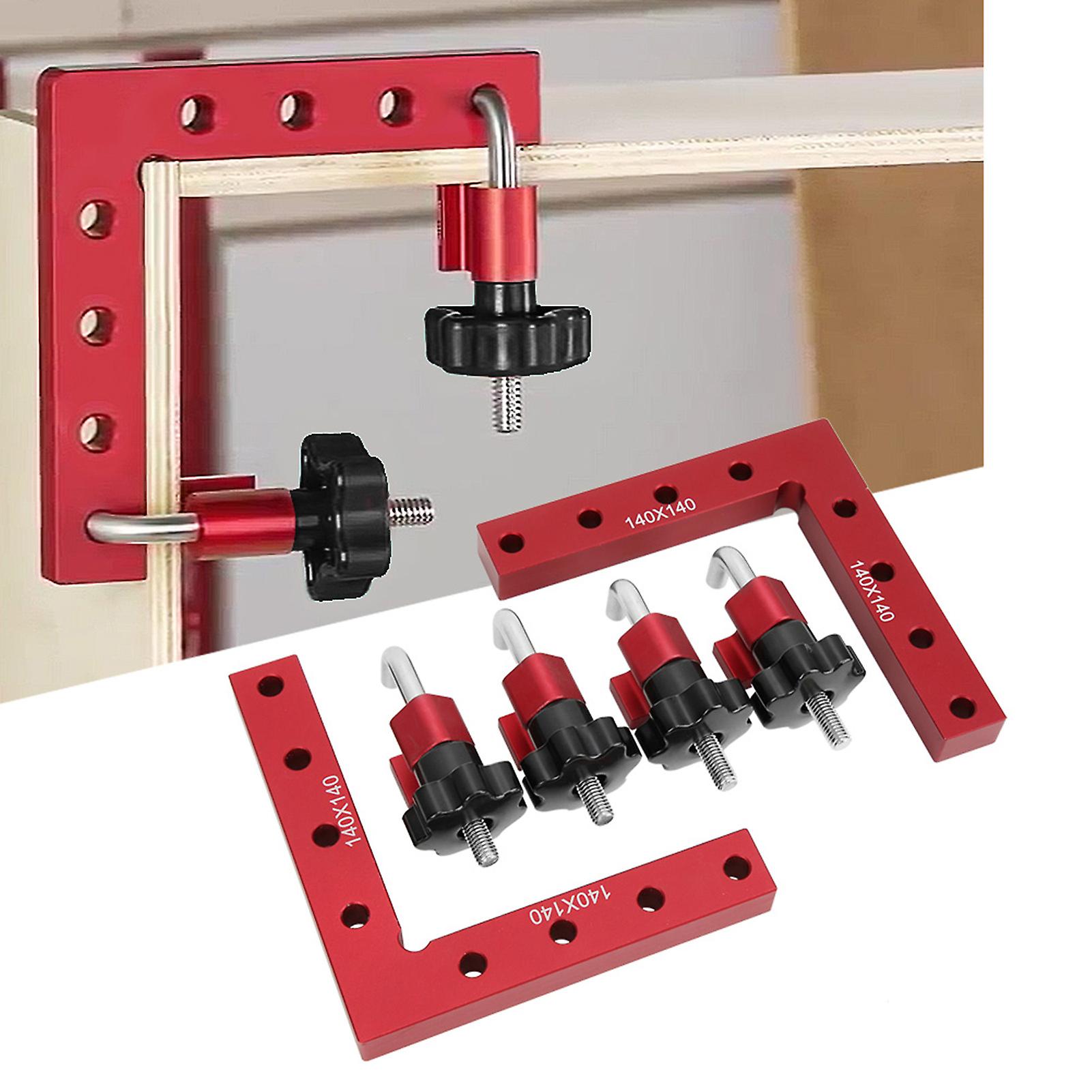 90 Degree Right Angle Positioning Ruler L Shaped Carpenter Panel Fixing Clamp 140x140mm140X140MM