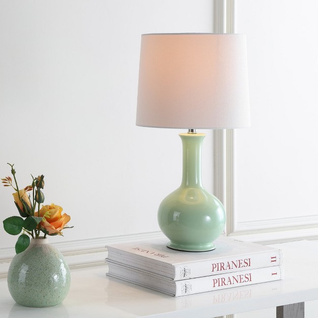 Minton Table Lamp Light Green Safavieh