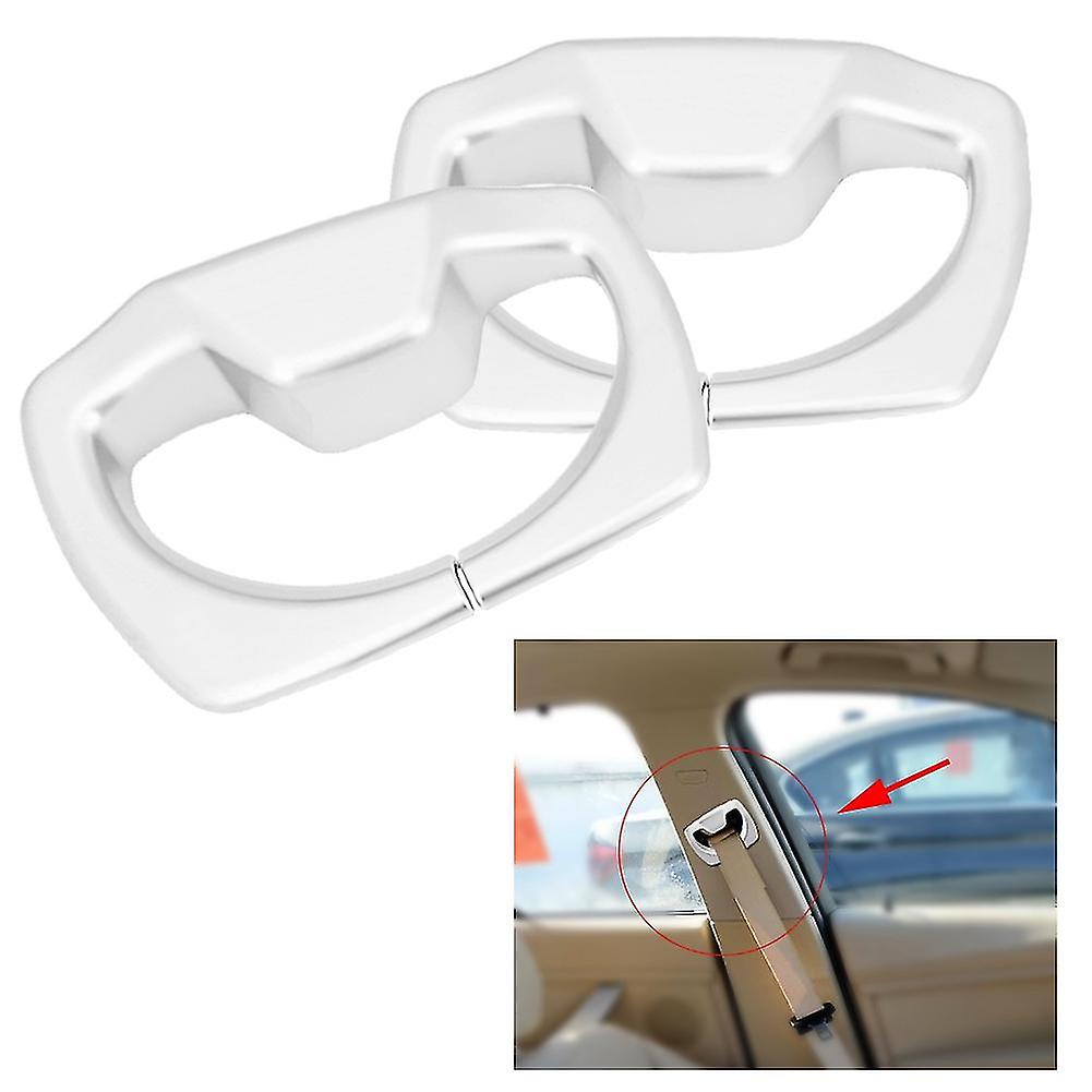 2pcs Car B Pillar Seat Safty Belt Decoration Cover Trim for BMW 3 4 Series F30 F32 13-16