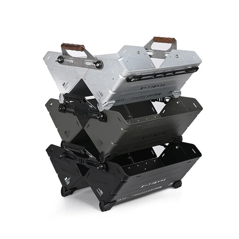 Outdoor Camping Multifunctional Exquisite Large Capacity Aluminum Box Stackable splicing Storage box