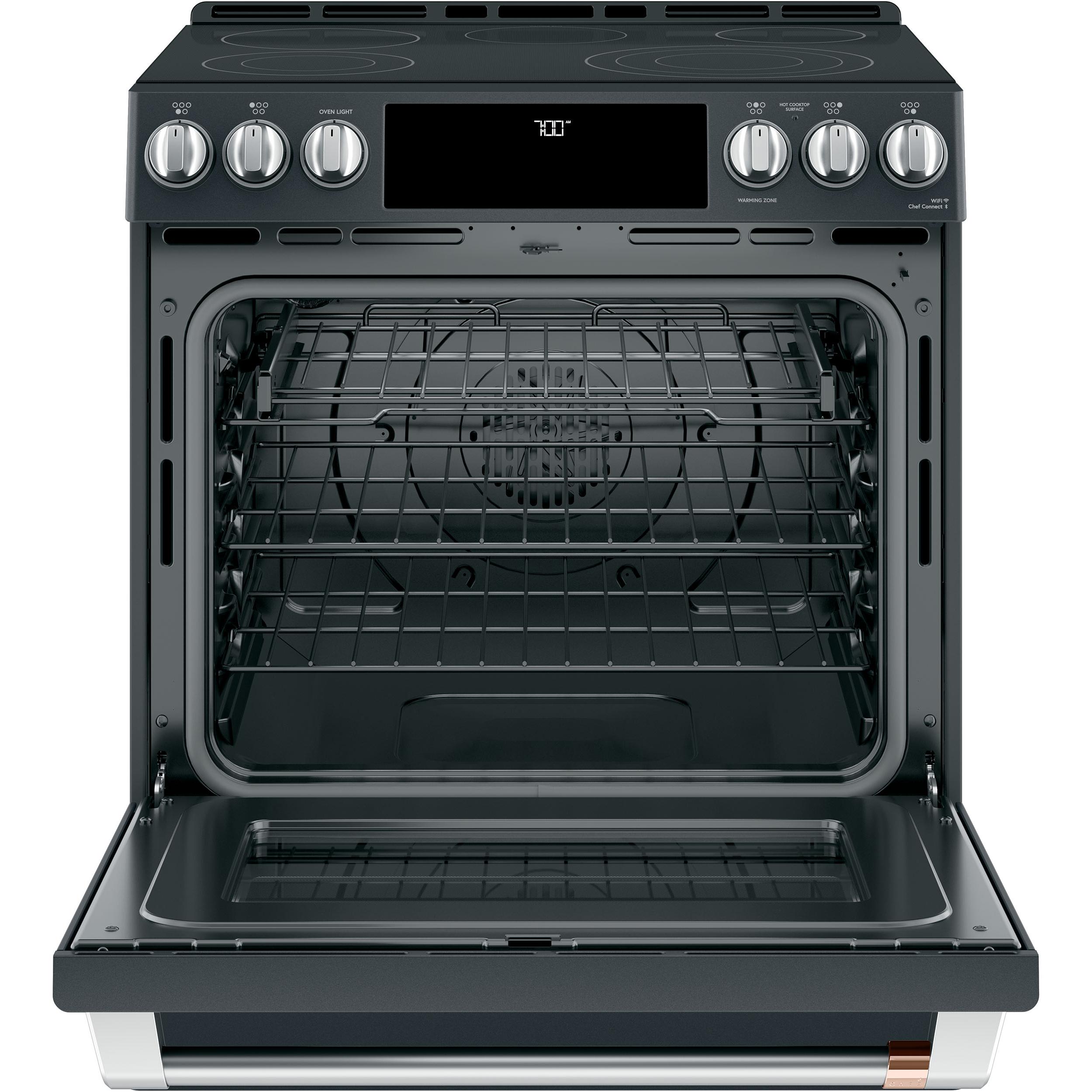 Café 30-inch Slide-in Electric Range with Warming Drawer CES700P3MD1