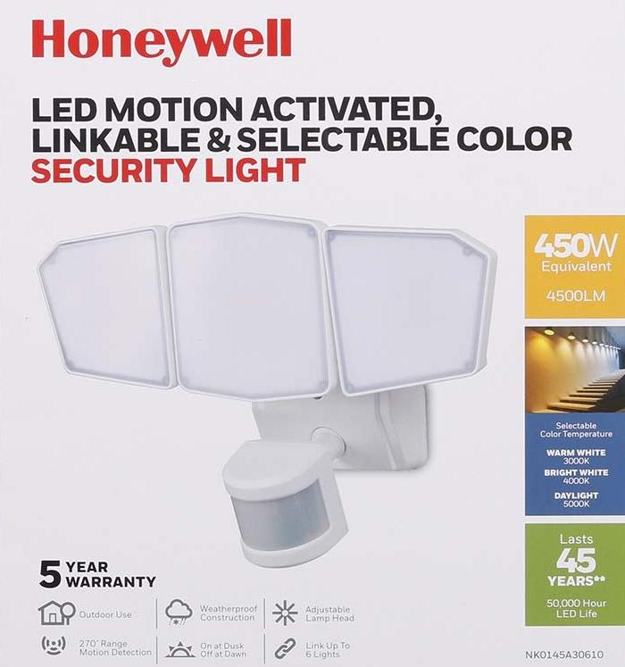 Honeywell 4500 Lumen LED Motion Sensor Security Light