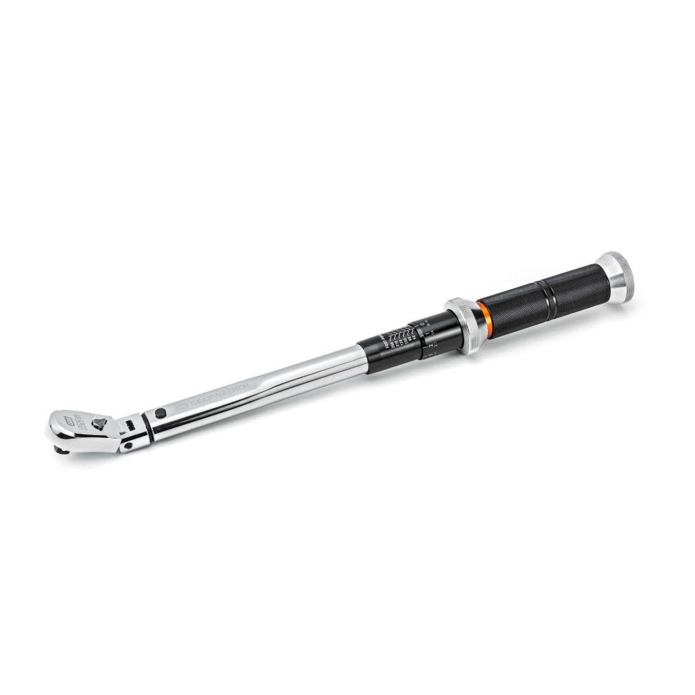 GEARWRENCH 120XP™ Flex Head Micrometer Torque Wrench 3/8 Drive 10-100 ft/Lbs ;