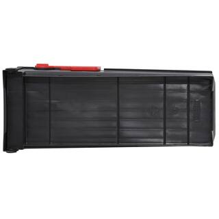 Architectural Mailboxes Patriot Black Medium Plastic Post Mount Mailbox GMB505BAM