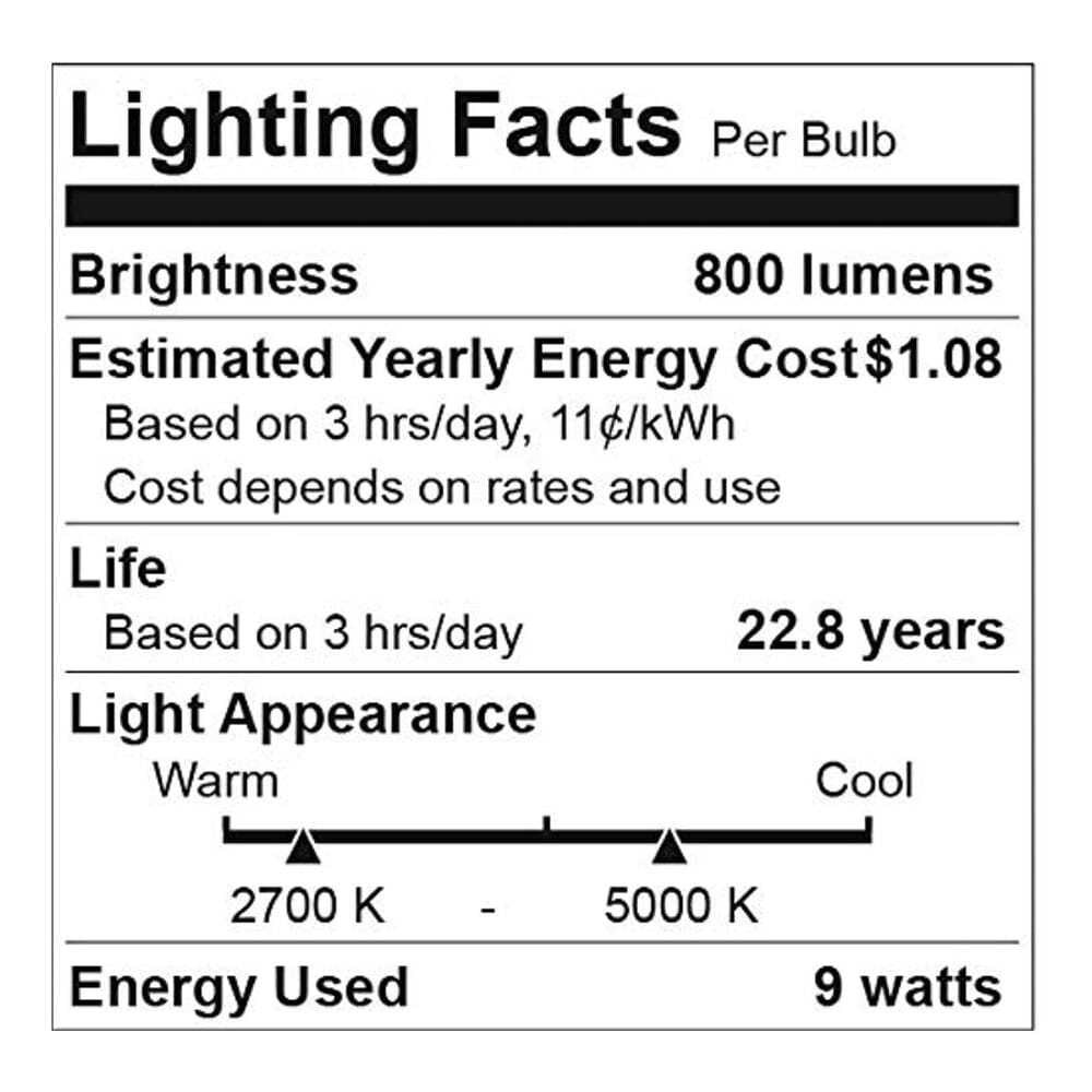 LED Smart Bulb - A19 E26 Dimmable Lightbulb