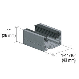 CRL FXW2GF3SA Fallbrook 3m Satin Anodized XL Serie...