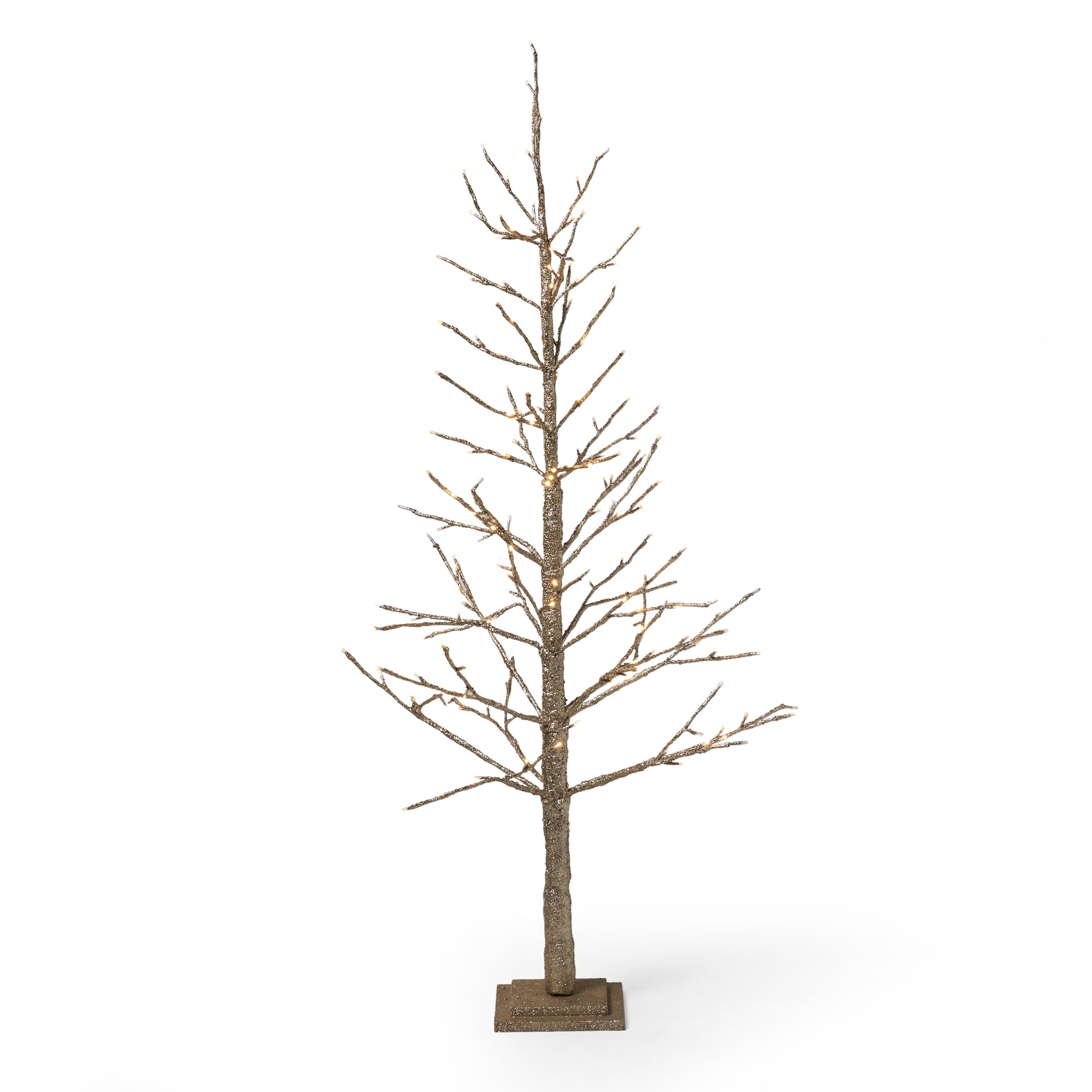 Azelia 5-foot Pre-Lit 186 Warm White LED Artificial Christmas Twig Tree