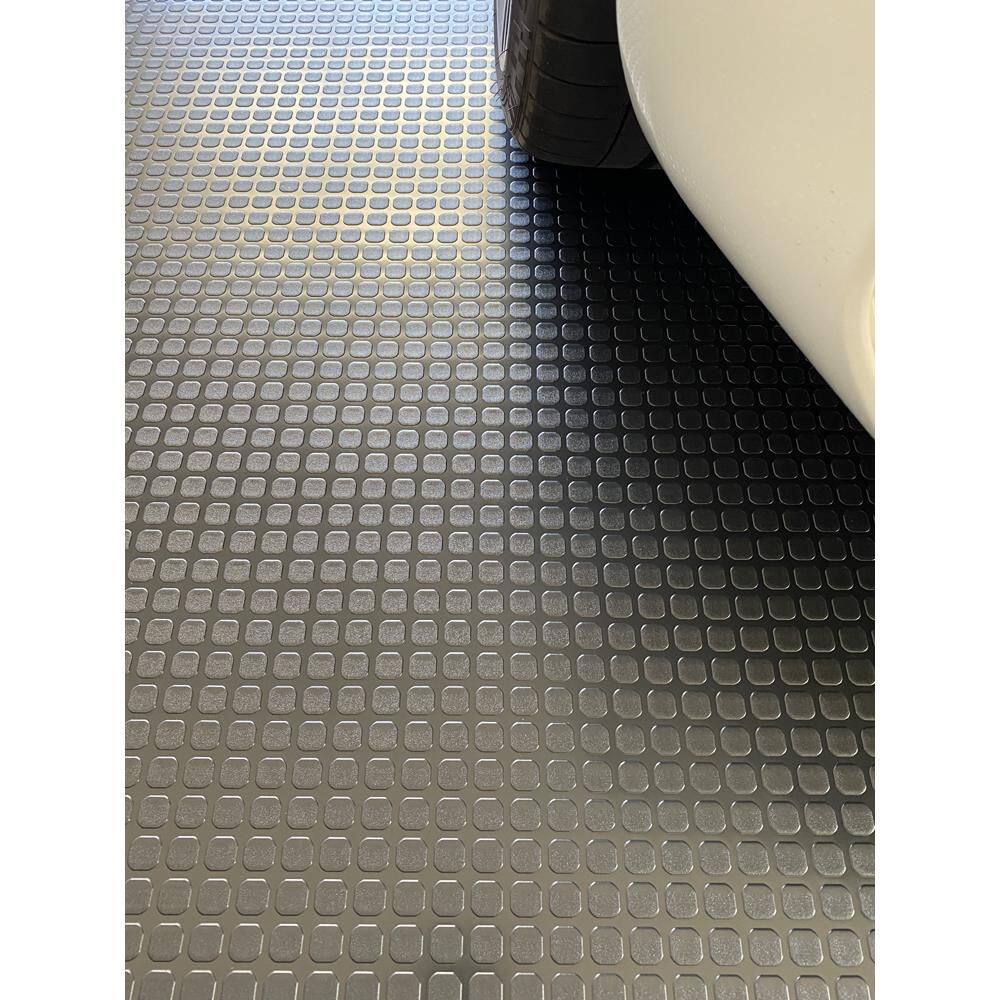 RoughTex 5 ft. W x 20 ft. L Black Textured PVC Rollout Flooring 24520