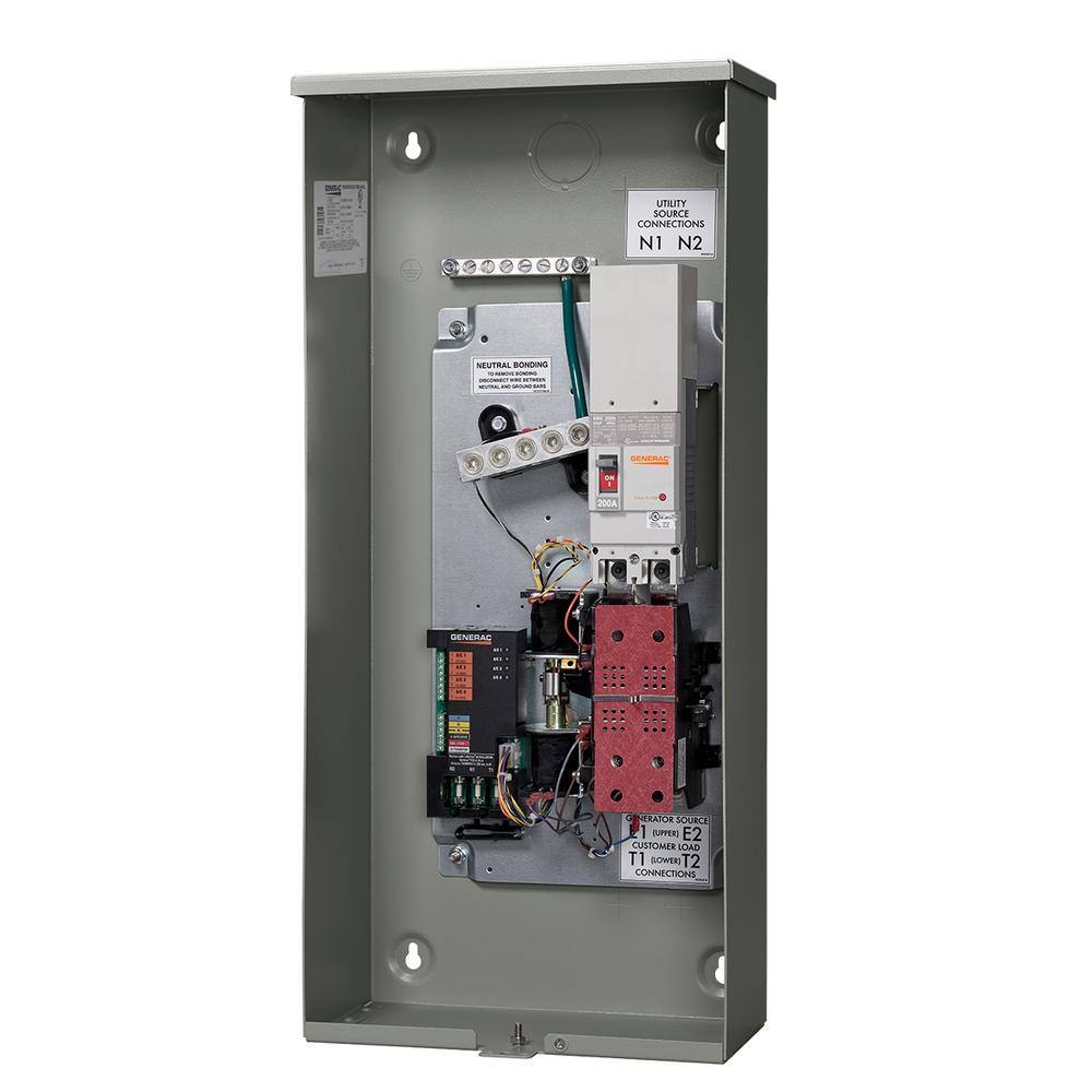 Generac 200-Amp Service Rate Whole House Transfer Switch RXSW200A3