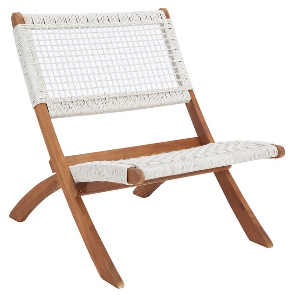 SAFAVIEH Casella Acacia/ Rope Outdoor Chair and Table Set