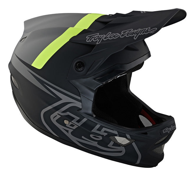 Troy Lee Designs D3 Fiberlite Full Face Helmet - Slant - Gray