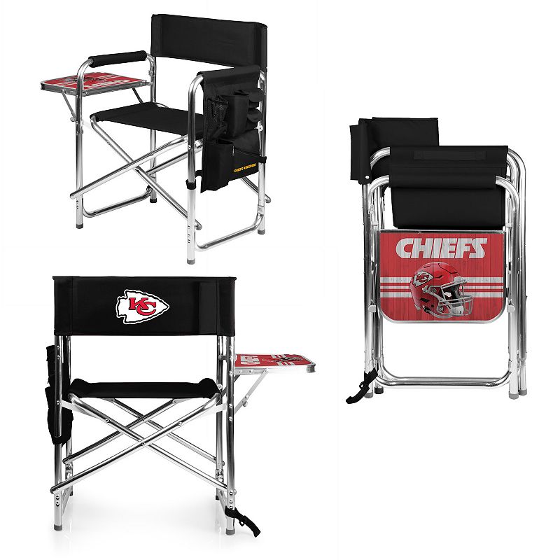 NFL Kansas City Chiefs Sports Chair with Side Table