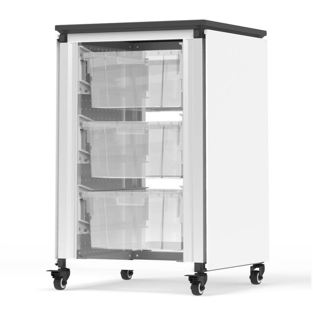 Modular Classroom Storage Cabinet - Single module with 3 large bins MBS-STR-11-3L