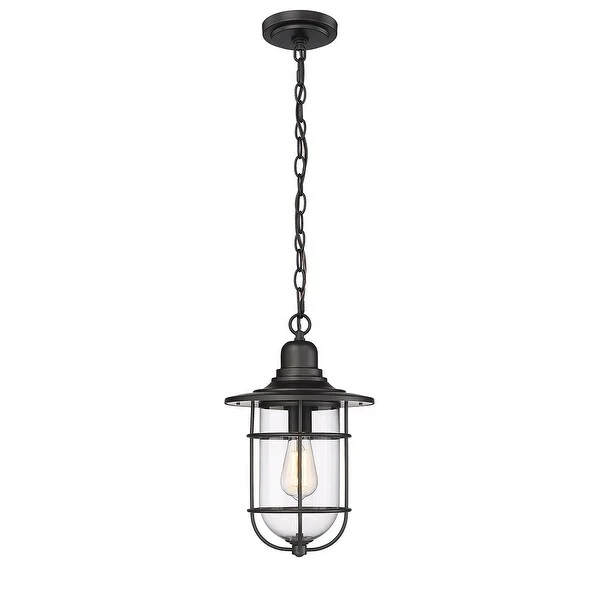 Millennium Lighting Bolling 1 Light Outdoor Pendant Fixture with Clear Glass Shades