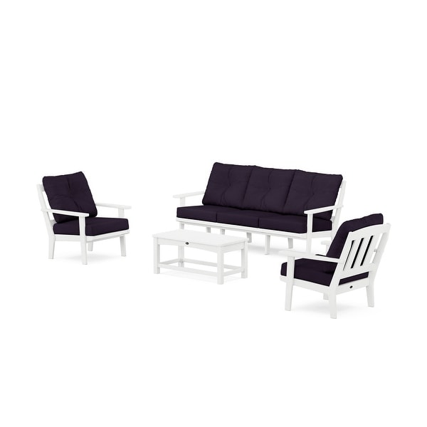 Trex Outdoor Furniture Cape Cod 4Piece Deep Seating Set with Sofa