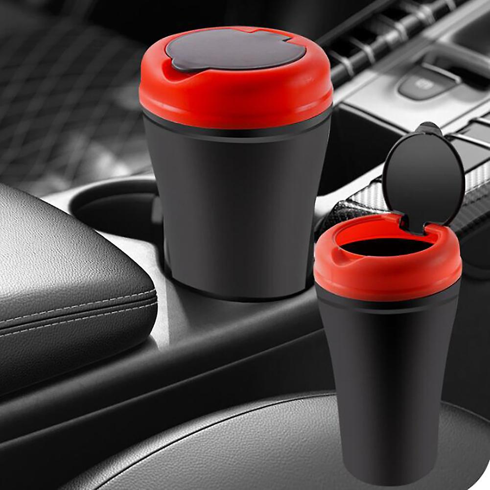 Car Trash Can Cup Holder Creative Coke Cup Portable Mini Trash Can Car Accessories Trash Storage Container Pink