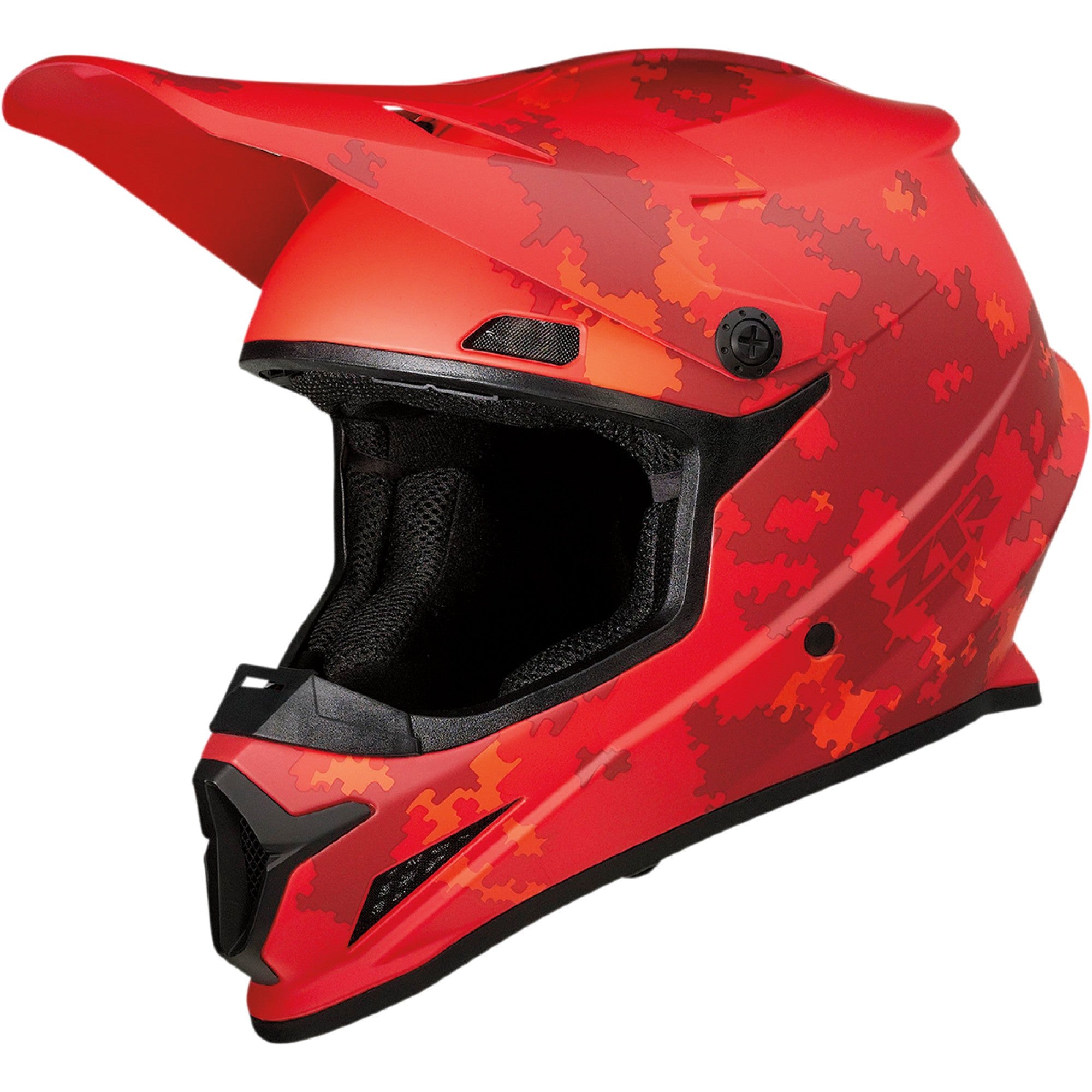 Z1R Rise Camo 2 Digi MX Offroad Helmet Red XXL