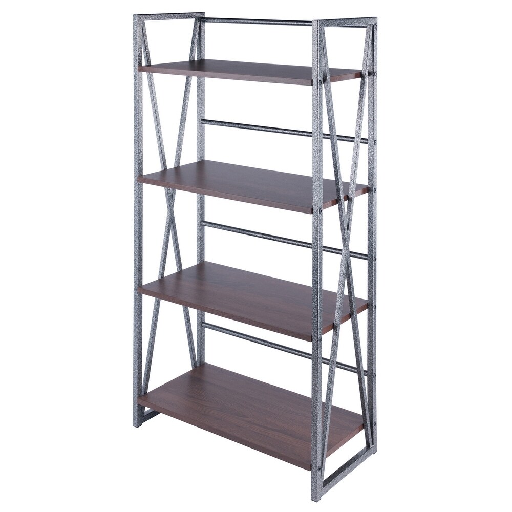 Isa 3/4/5 Tier Shelf  Graphite and Walnut