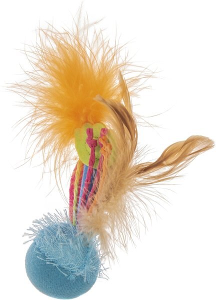 Petlinks HappyNip Silly Singer Realistic Bird Song Electronic Sound Cat Toy， Multi Color， Small