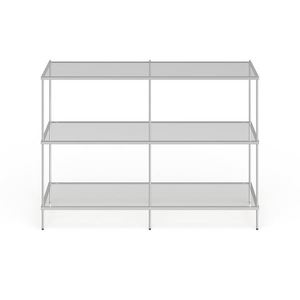 SEI Furniture Grant Glam Mirrored Console Table Chrome