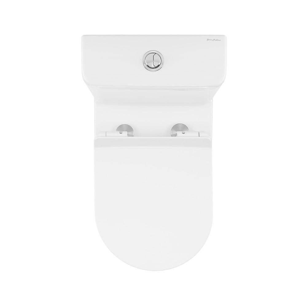 Swiss Madison Calice 2piece 08128 GPF Dual Flush Elongated Toilet in White Seat Included