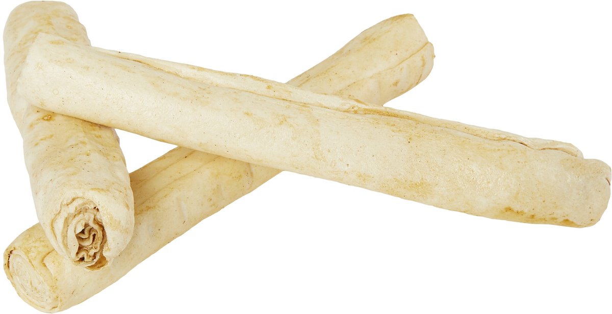 Pure and Simple Pet Chicken Flavored Rawhide Retriever Roll Dog Treat， Large