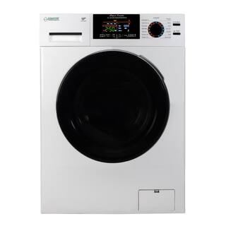 Equator 24 in. 1.9 cu.ft. Digital Compact 110V VentedVentless 18 lbs Washer Dryer Combo 1400 RPM in White EZ 5500CV White