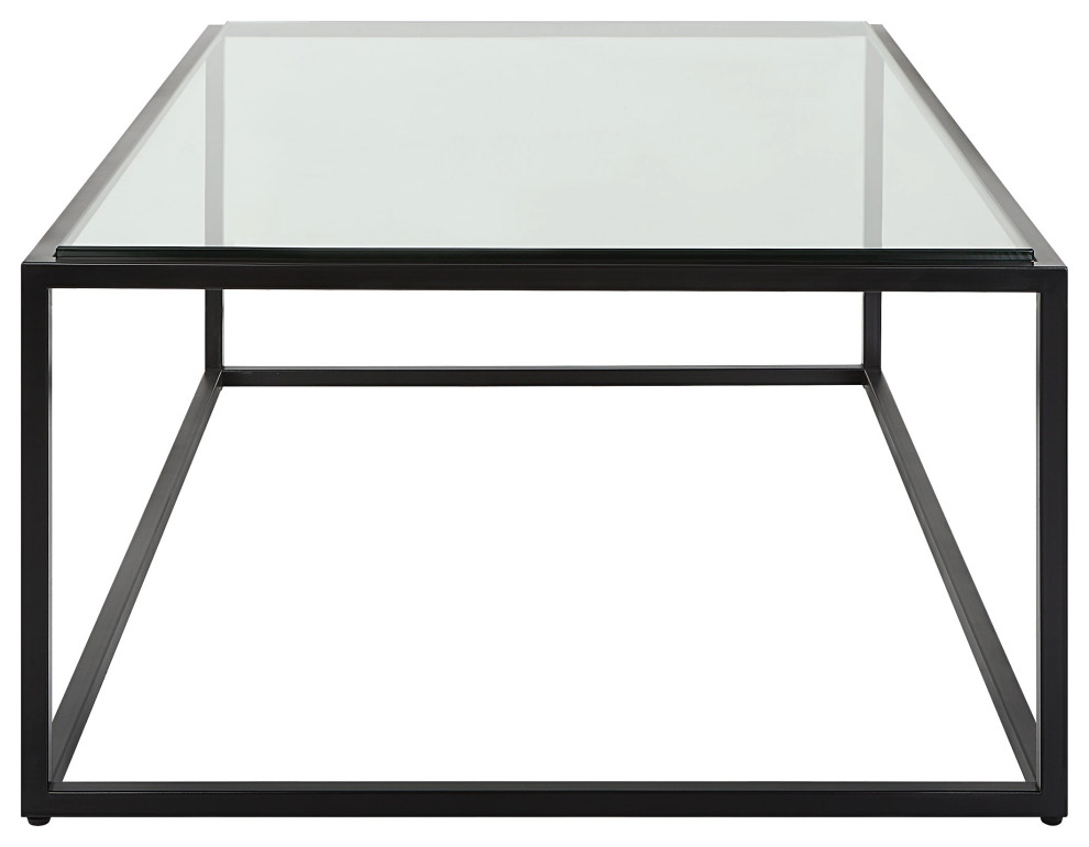 Uttermost Bravura Black Coffee Table   Transitional   Coffee Tables   by Hudson Home Decor  Houzz