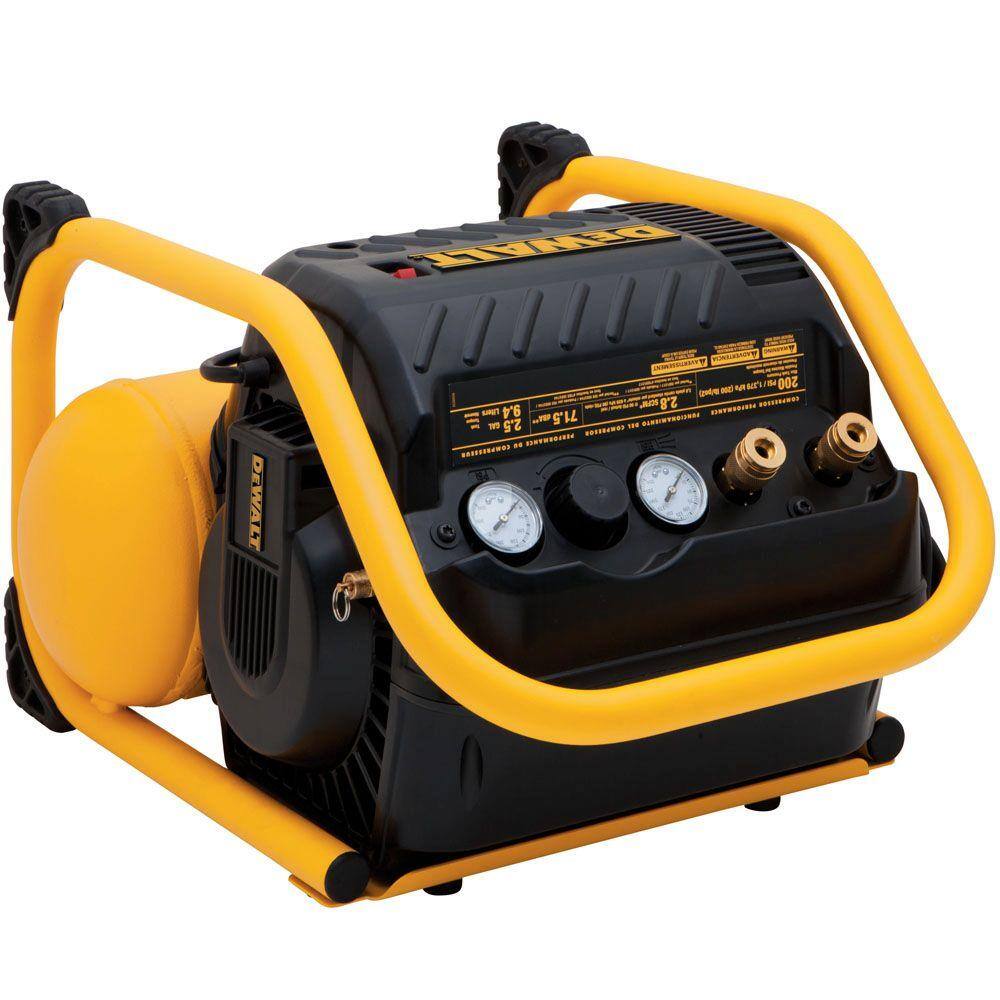 DW 2.5 Gal. Portable Electric Heavy Duty 200 PSI Quiet Air Compressor DWFP55130