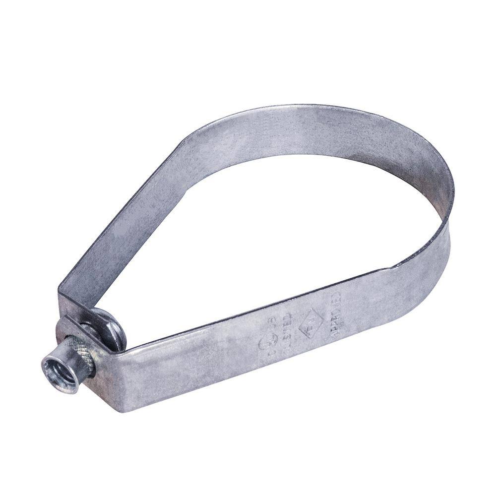 The Plumber's Choice 34 in. Swivel Loop Hanger for Vertical Pipe Support Galvanized Steel 34HSRNGP