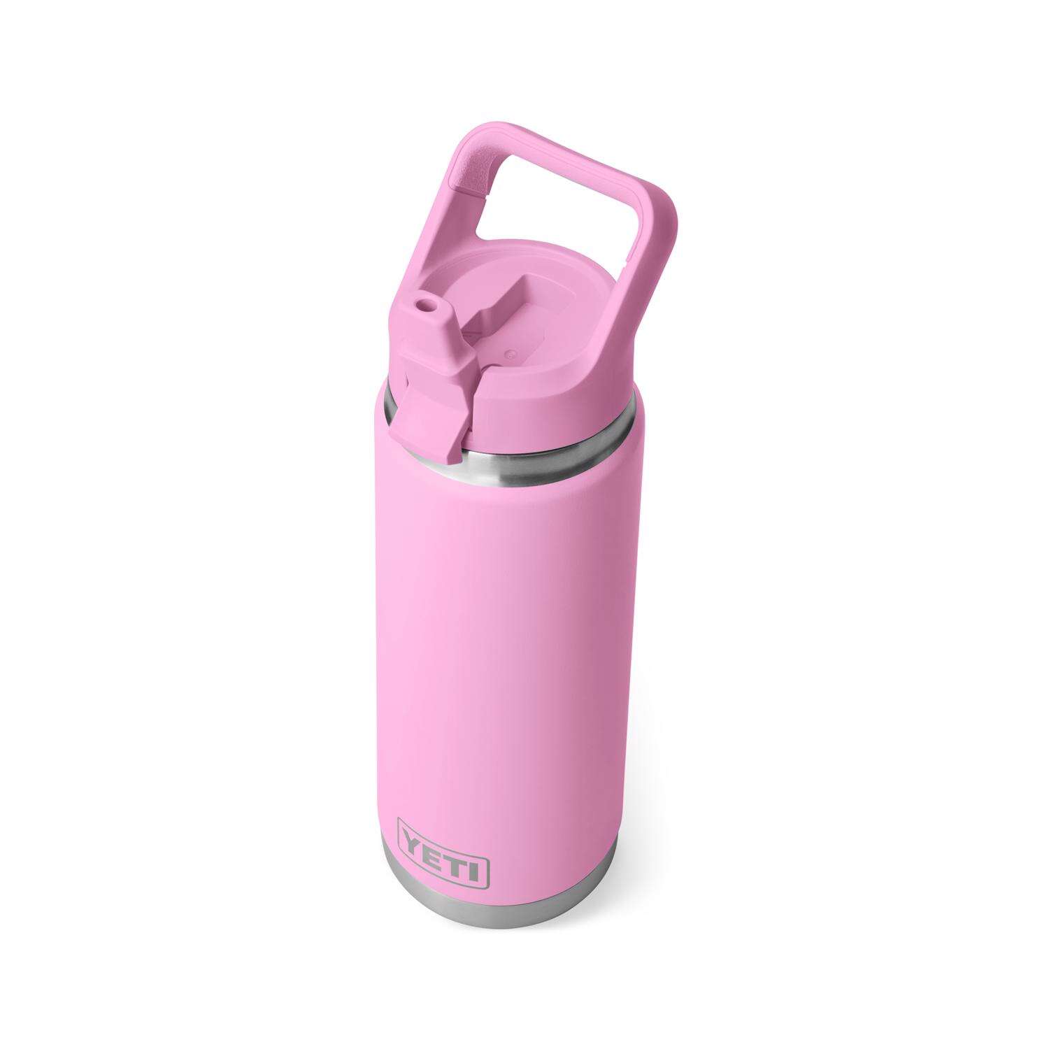 YETI Rambler 26 oz Power Pink BPA Free Bottle with Straw Cap