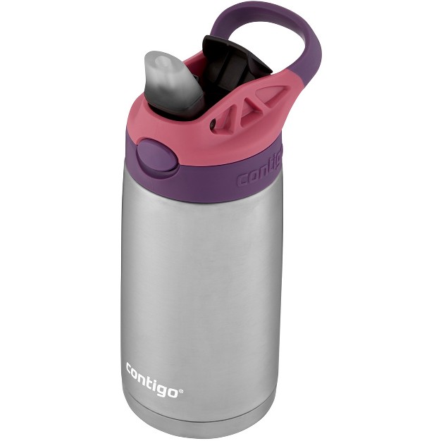 Contigo Kid x27 s 13 Oz Insulated Stainless Steel Autospout Straw Water Bottle