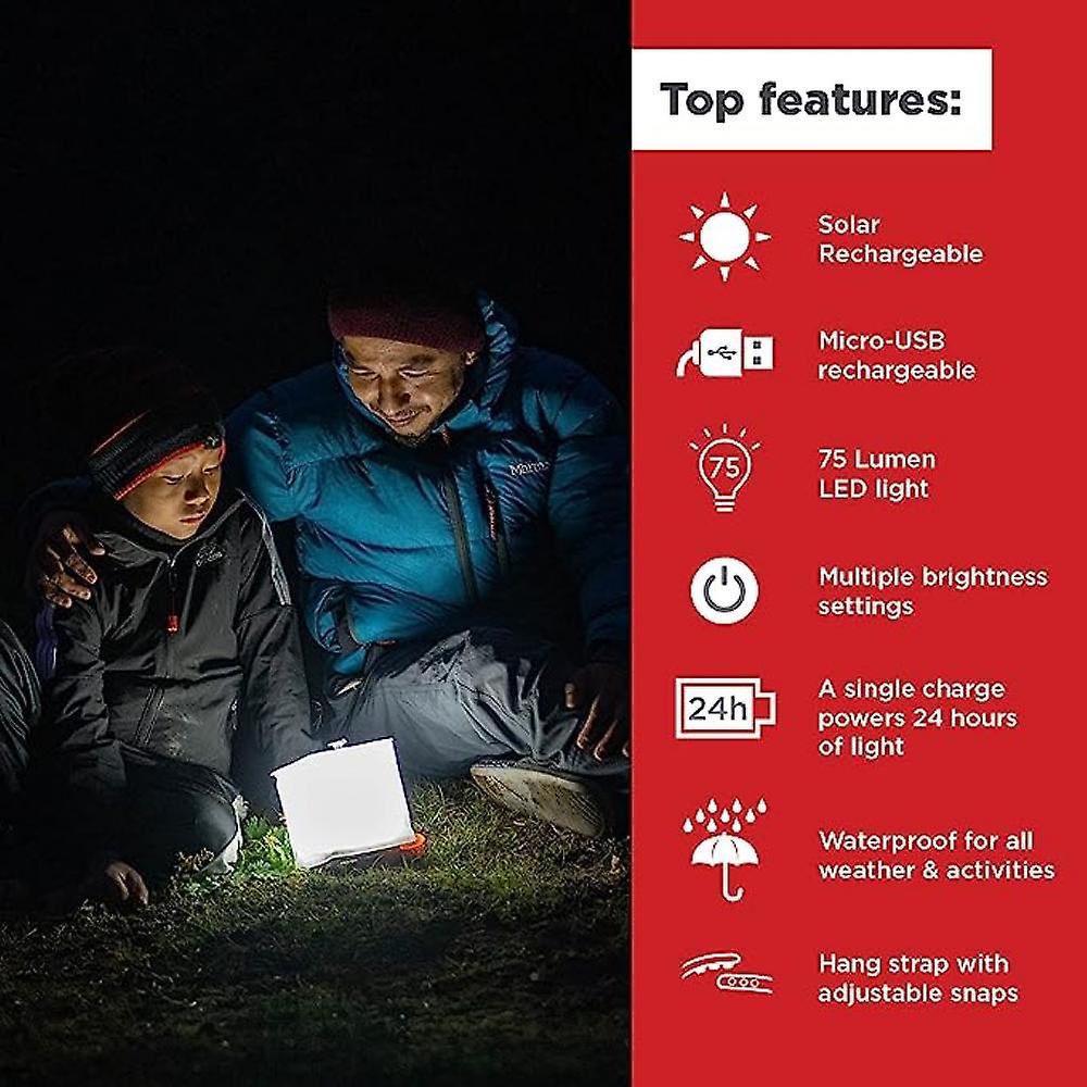 Solar Camping Lantern   Inflatable Led Lamp Perfect For Camping， Hiking， Travel And More   Emergency Light For Power Outages， Hurricane， Survival Kits