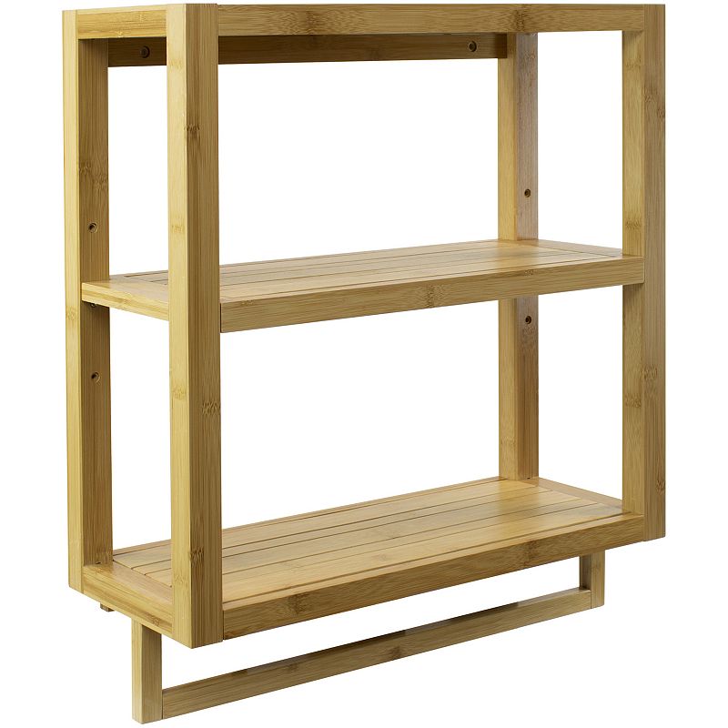 Sorbus Bamboo Towel Rack Shelf